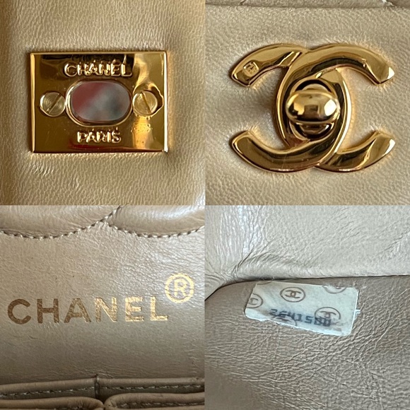 Chanel Classic Vintage Small Beige Double Flap Bag - Picture 11 of 11